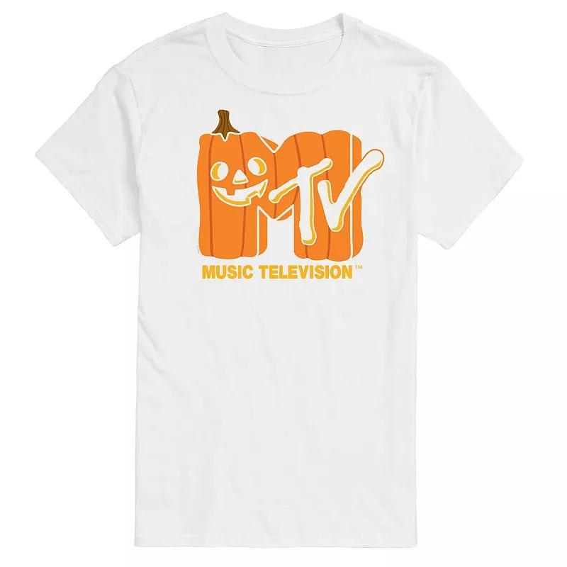 Mens MTV Jack OLantern Logo Graphic Tee Blue Product Image