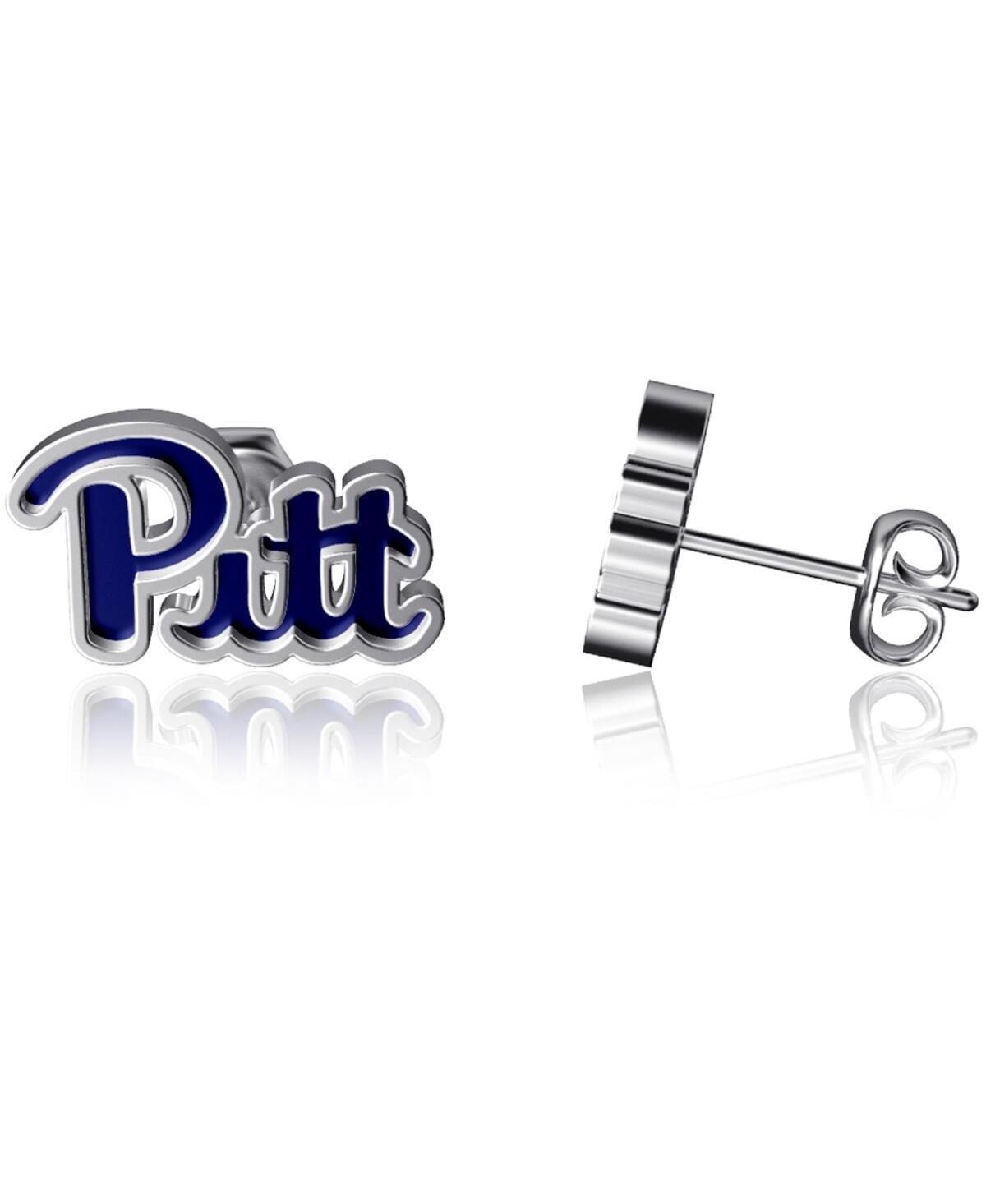 Womens Dayna Designs Pitt Panthers Enamel Post Earrings Product Image