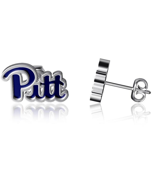 Womens Dayna Designs Pitt Panthers Enamel Post Earrings Product Image