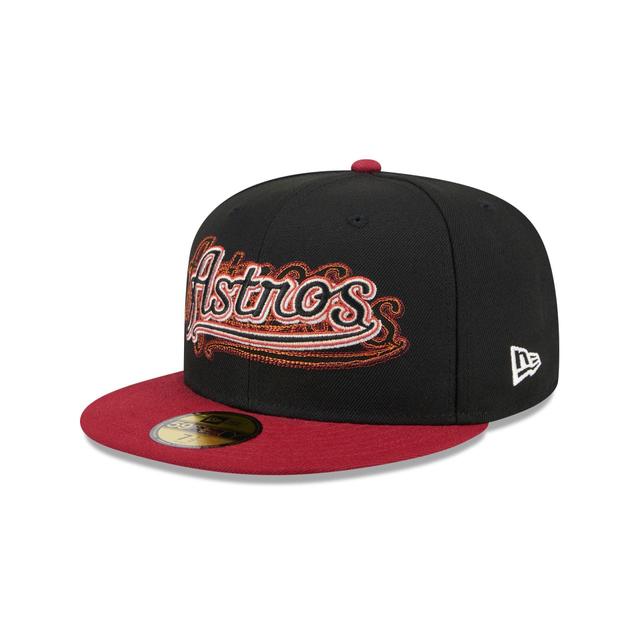 Houston Astros Shadow Stitch 59FIFTY Fitted Hat Male Product Image