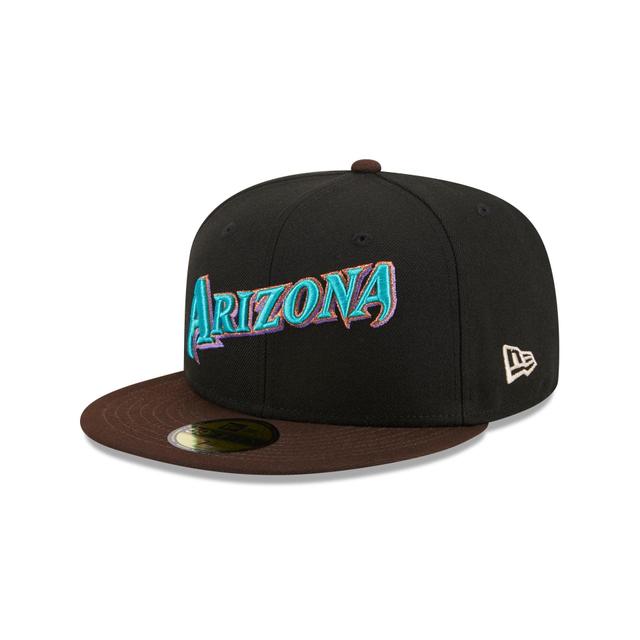 Arizona Diamondbacks Chocolate Visor 59FIFTY Fitted Hat Male Product Image