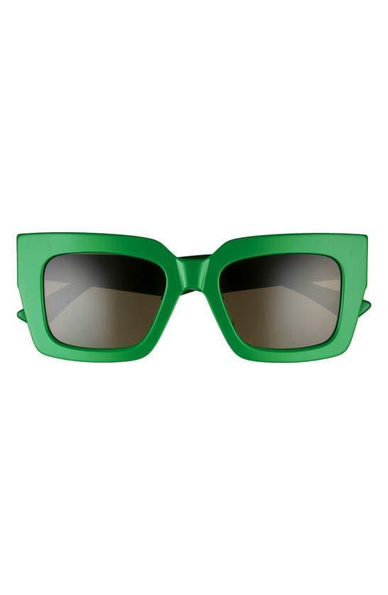 Raised Logo Acetate Cat-eye Sunglasses In Green Product Image