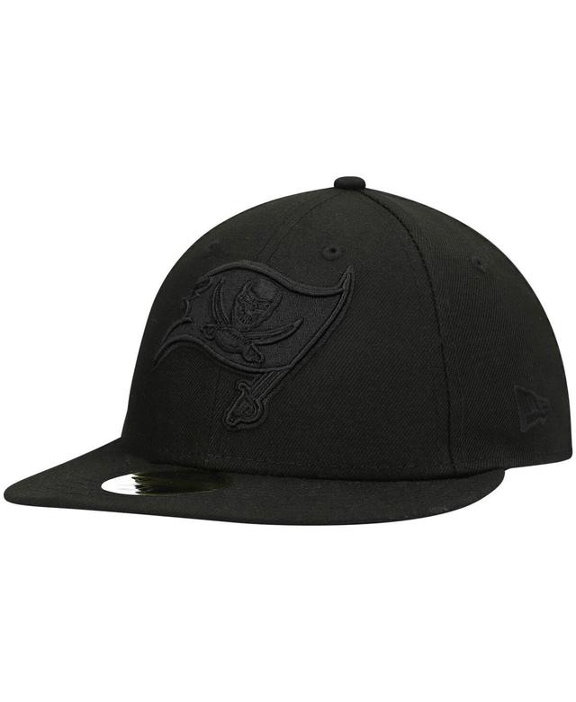 Mens New Era Black Tampa Bay Buccaneers Black on Black Low Profile 59FIFTY II Fitted Hat Product Image