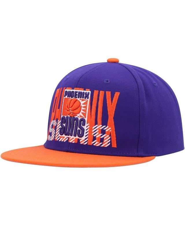 Mens Mitchell & Ness Purple Phoenix Suns SOUL Cross Check Snapback Product Image