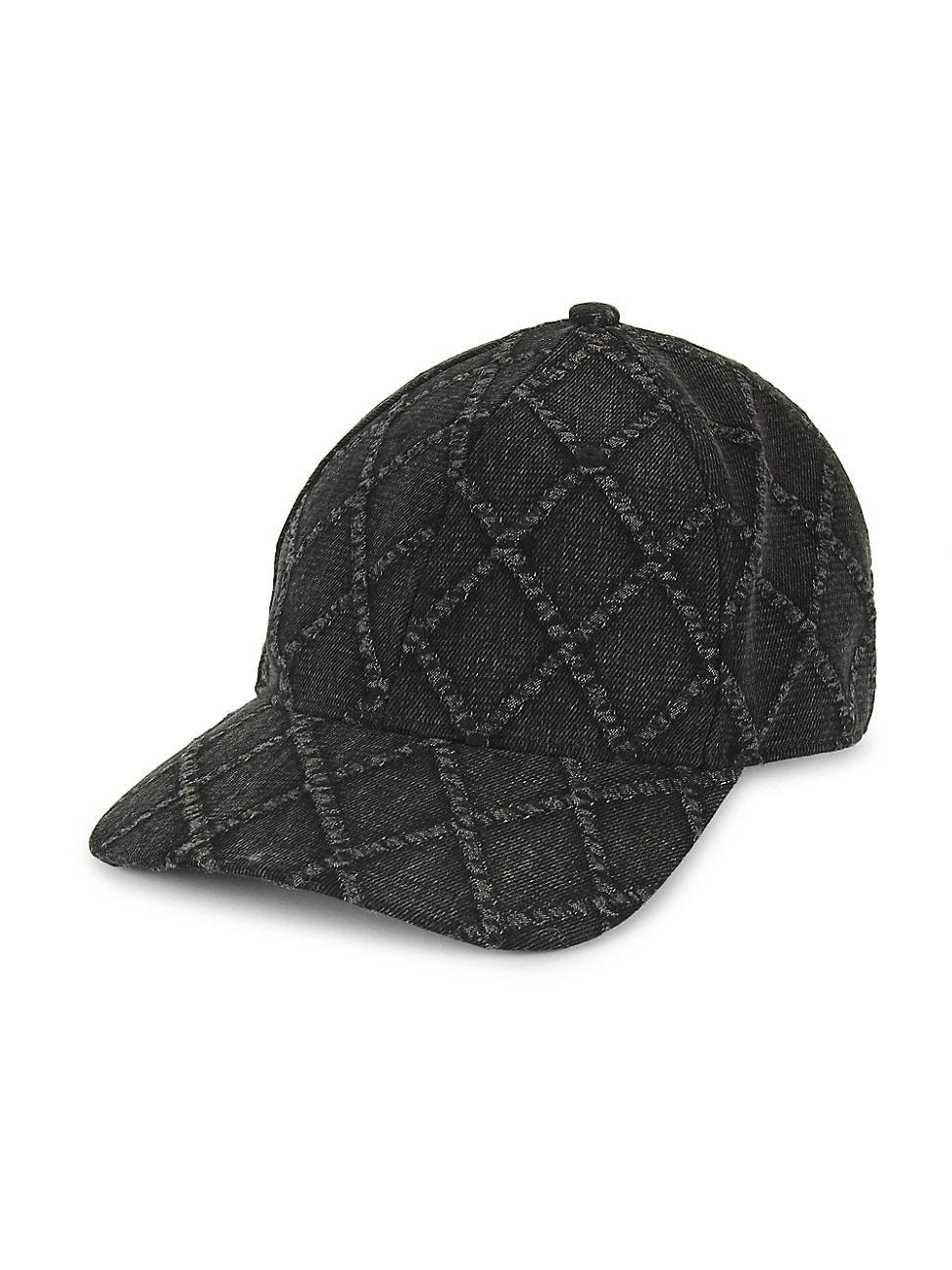 Womens Harlow Diamond Denim Baseball Cap Product Image