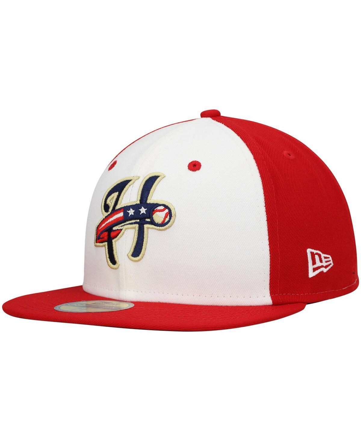 Mens New Era White Harrisburg Senators Authentic Collection Team Alternate 59FIFTY Fitted Hat Product Image