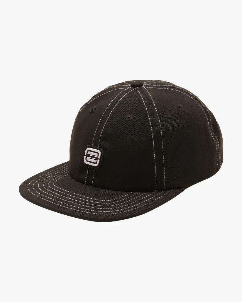 Bracket Wave Snapback Hat - Black Male Product Image