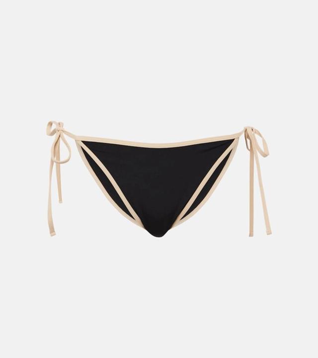 TOTÊME Stripe Edge Bikini Bottoms In Black Product Image