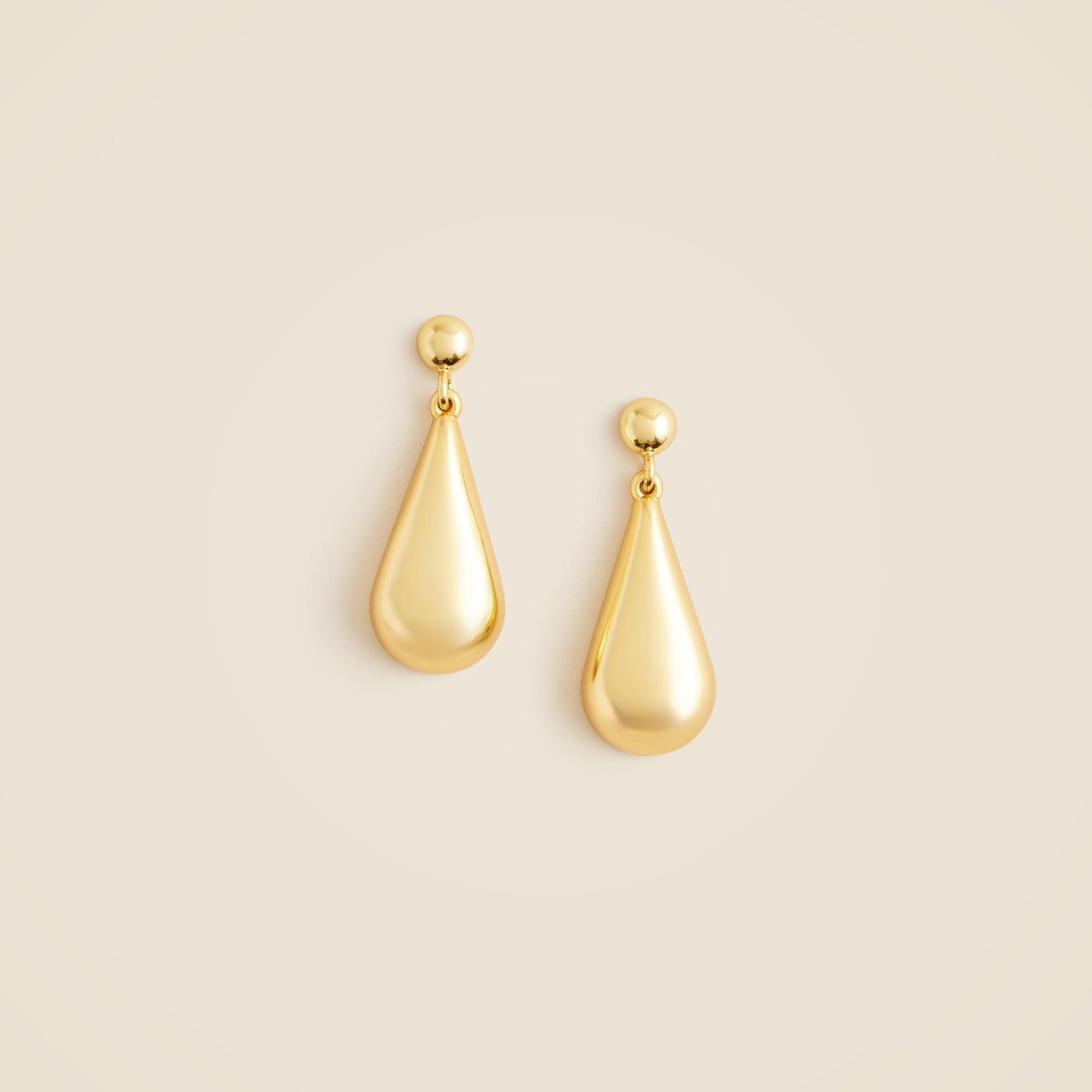 Gold-tone teardrop earrings Product Image