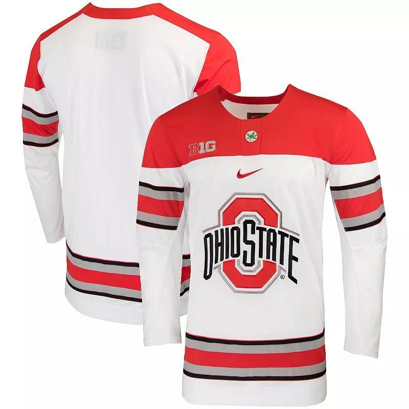 Mens Nike Ohio State Buckeyes Replica College Hockey Jersey Product Image