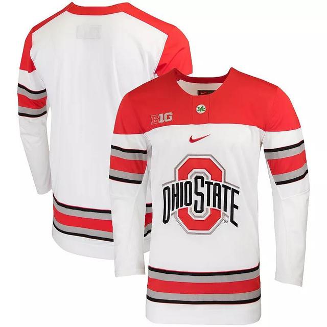 Mens Nike Ohio State Buckeyes Replica College Hockey Jersey Product Image