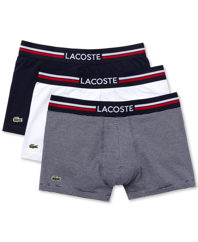 Lacoste Mens 3-Pk. Stretch Trunks Product Image