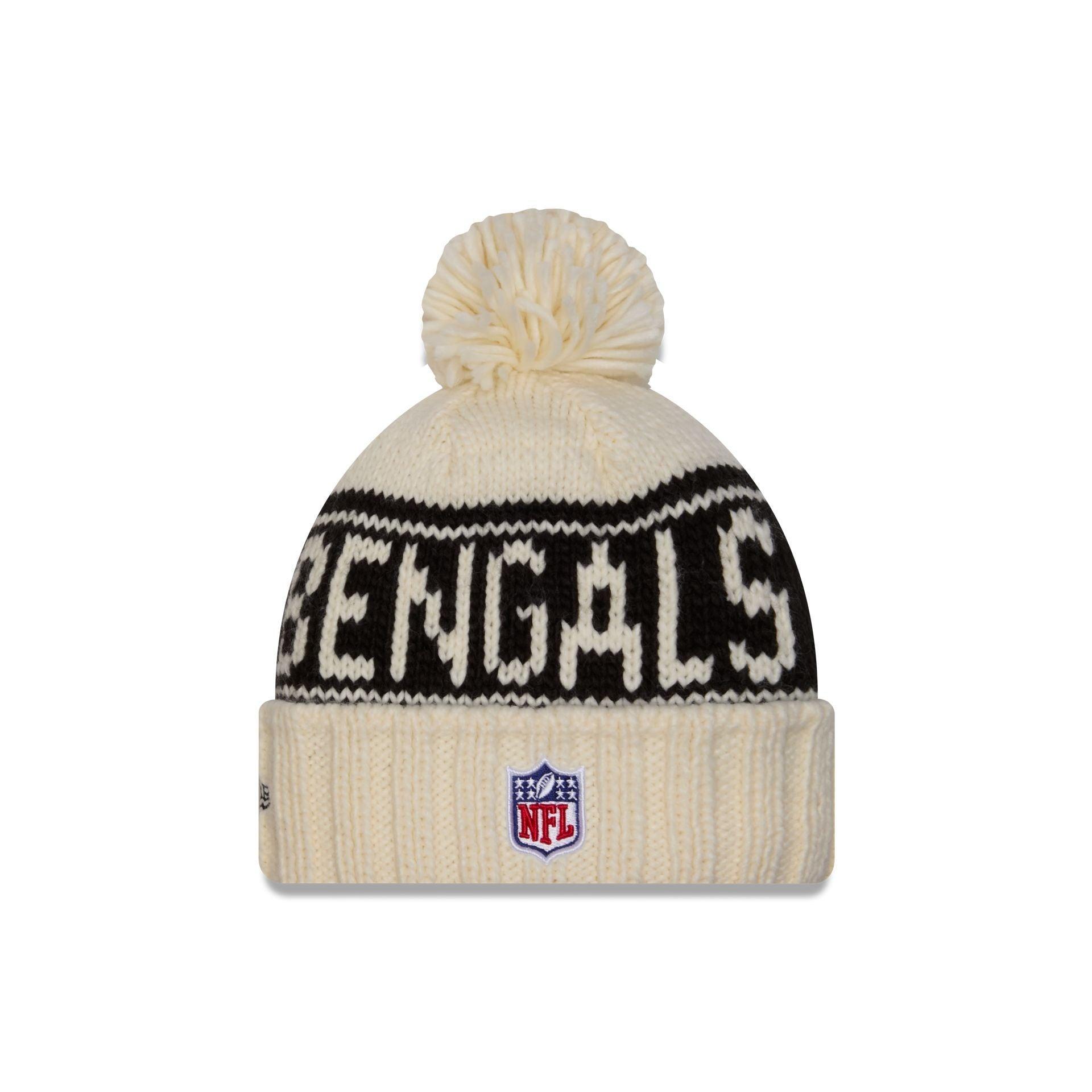 Cincinnati Bengals 2024 Cold Weather Chrome Pom Knit Hat Female Product Image