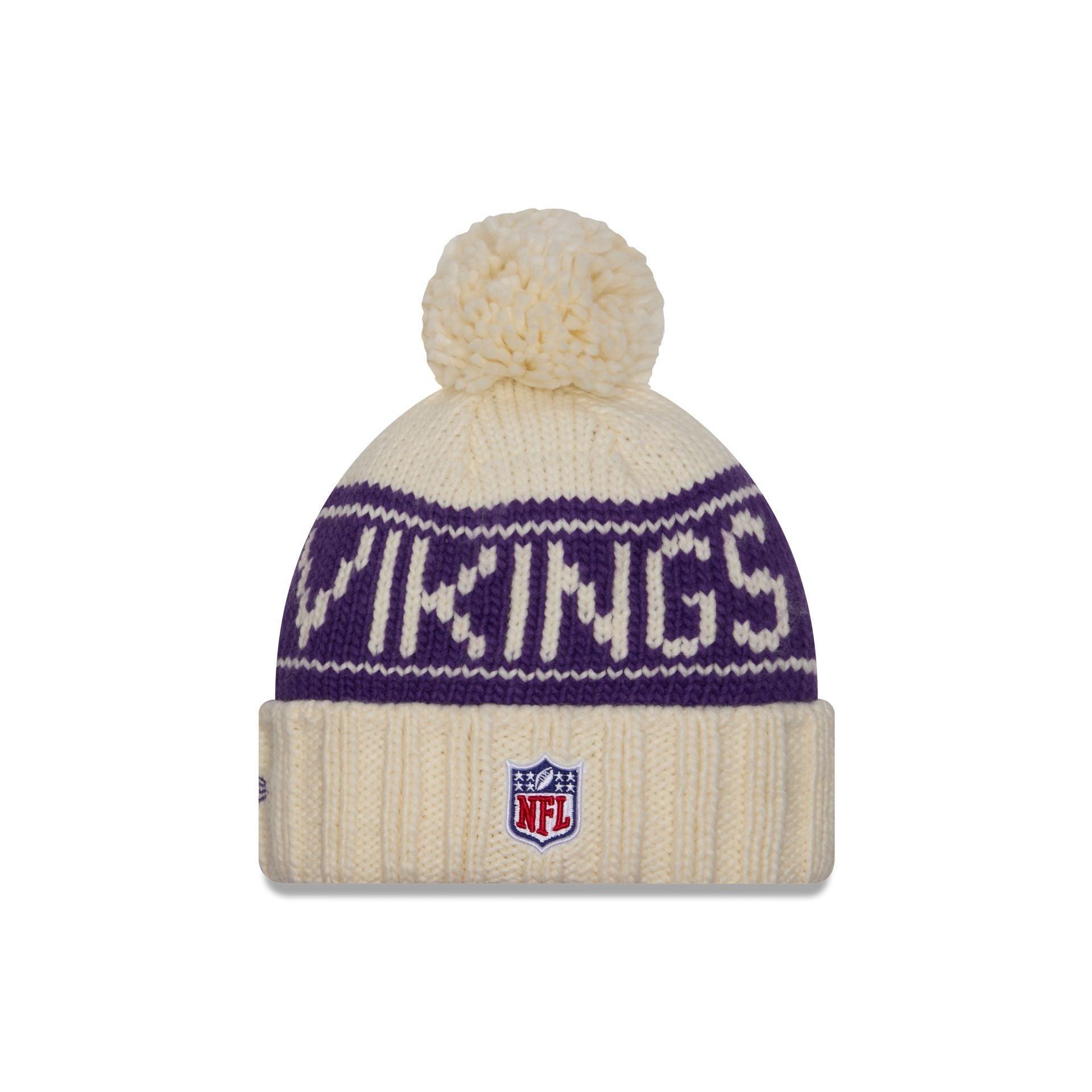 Minnesota Vikings 2024 Cold Weather Chrome Pom Knit Hat Female Product Image