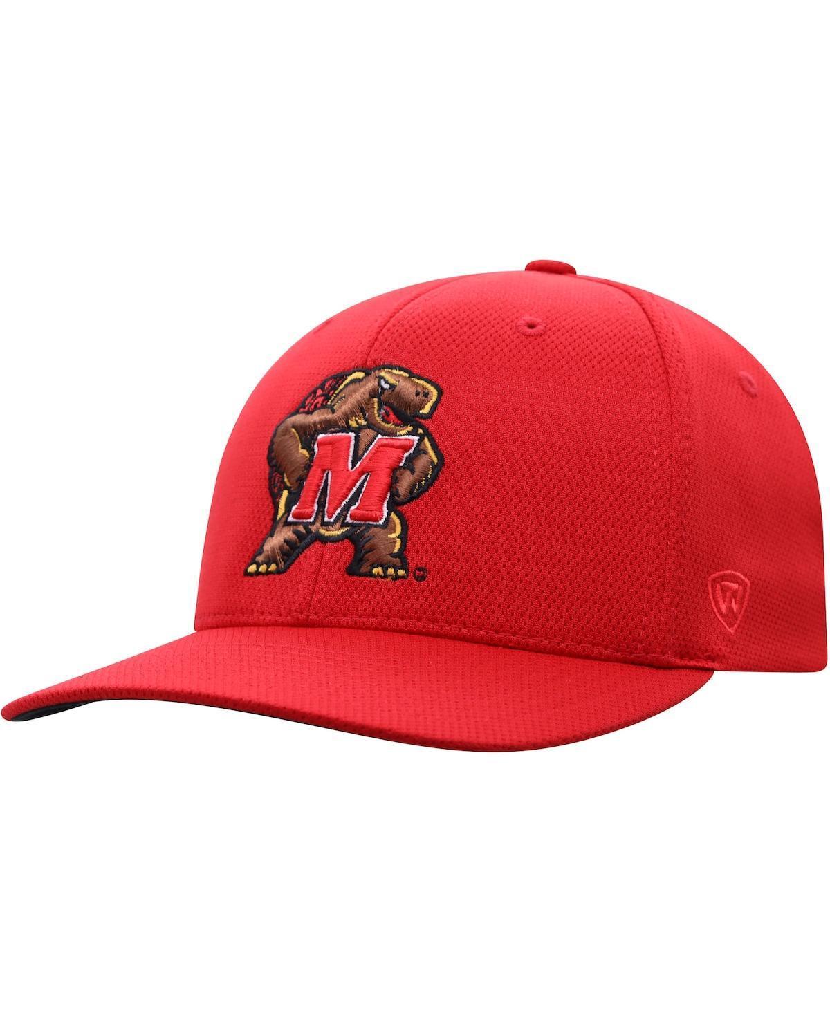 Mens Top of The World Red Maryland Terrapins Reflex Logo Flex Hat Product Image