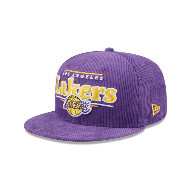 Los Angeles Lakers Throwback Display 9FIFTY Snapback Hat Male Product Image