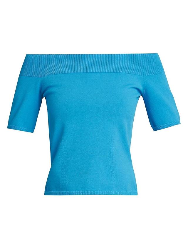 Womens Off-The-Shoulder Knit Top Product Image