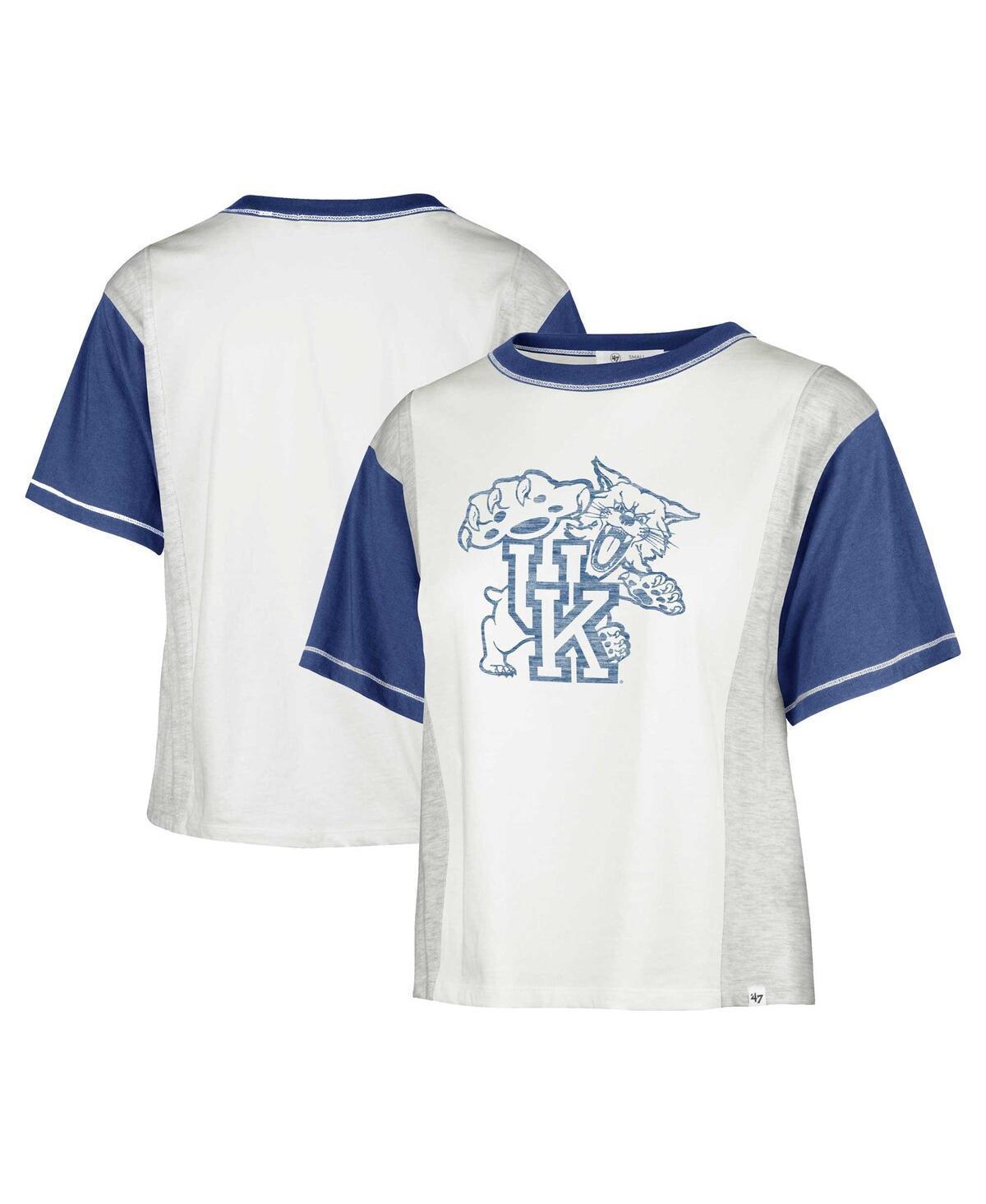 Womans 47 Brand White Distressed Kentucky Wildcats Premier Tilda T-shirt Product Image