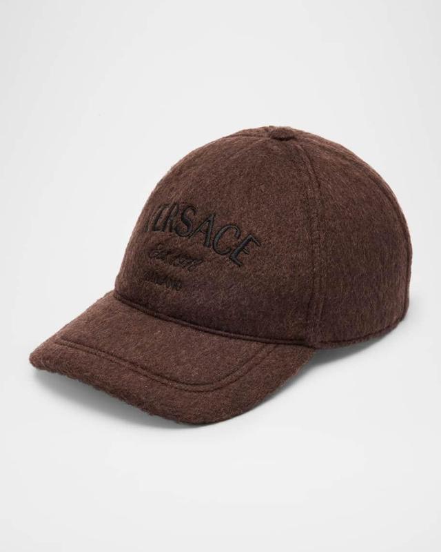 Mens Wool Embroidered Logo Baseball Cap Product Image