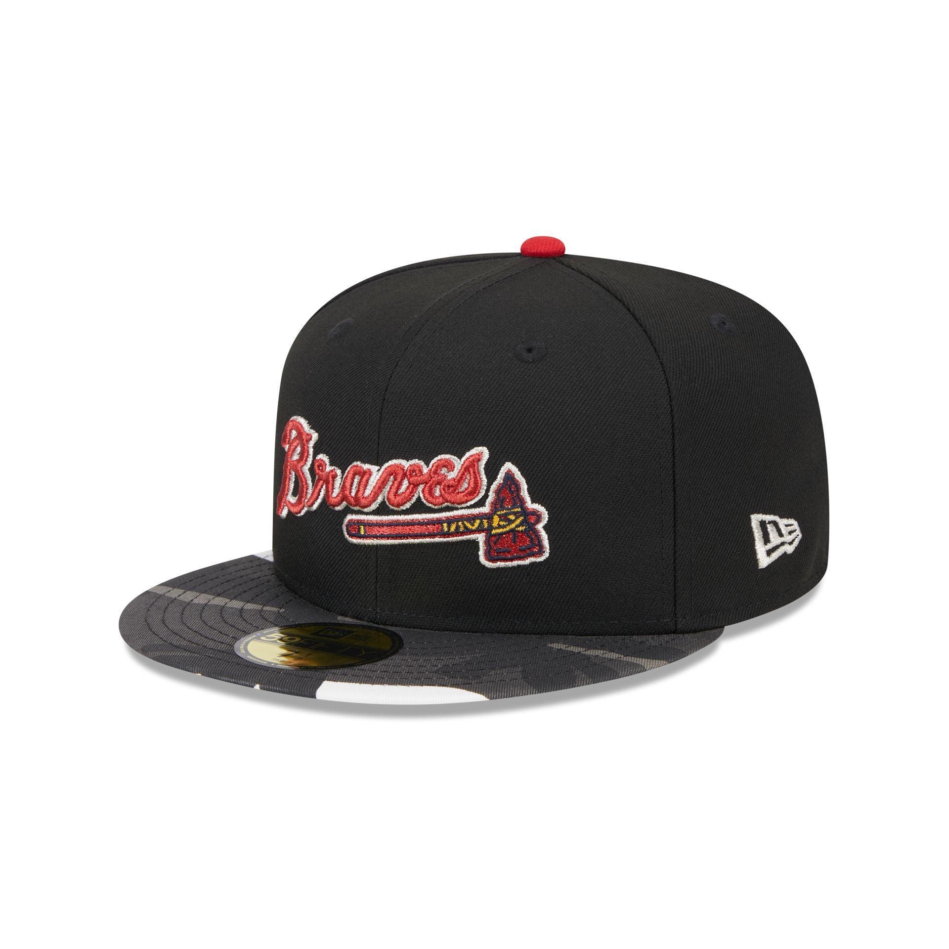 Atlanta Braves Metallic Camo 59FIFTY Fitted Hat Male Product Image