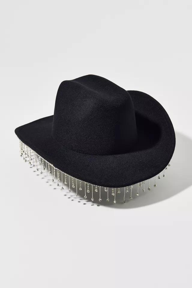 Rhinestone Fringe Cowboy Hat Product Image