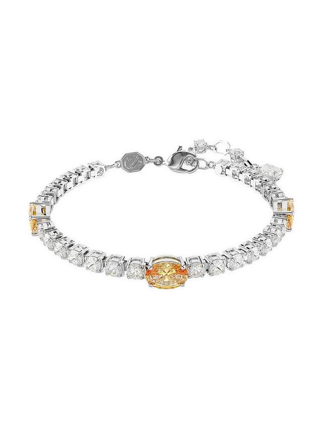 Womens Matrix Mixed-Cut Crystal Tennis Bracelet Product Image