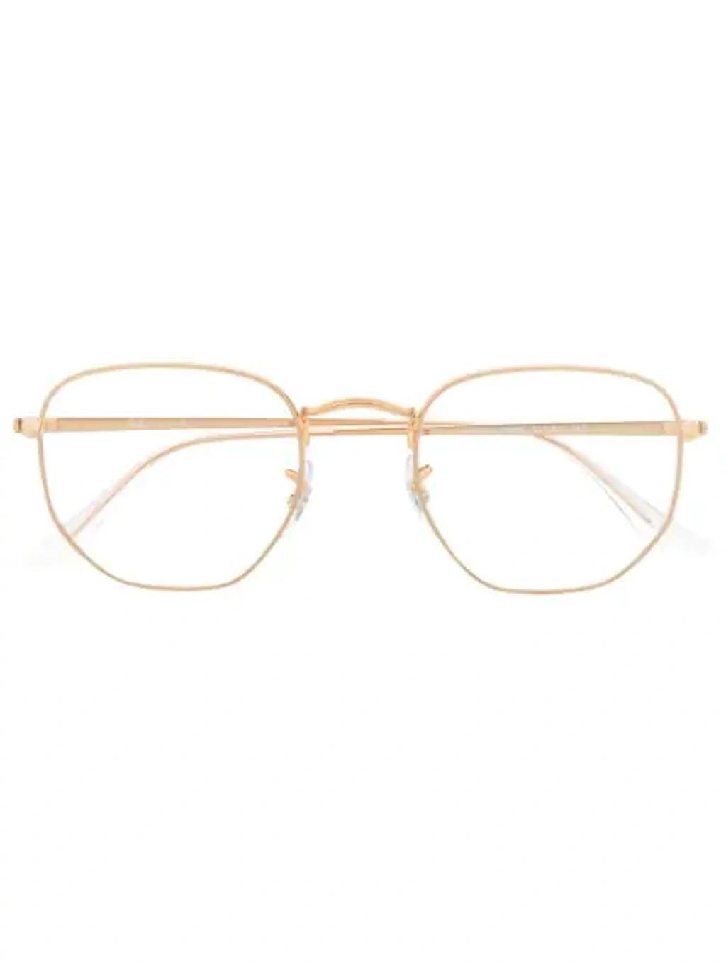 RAY BAN Round-frame Glasses In Gold product image