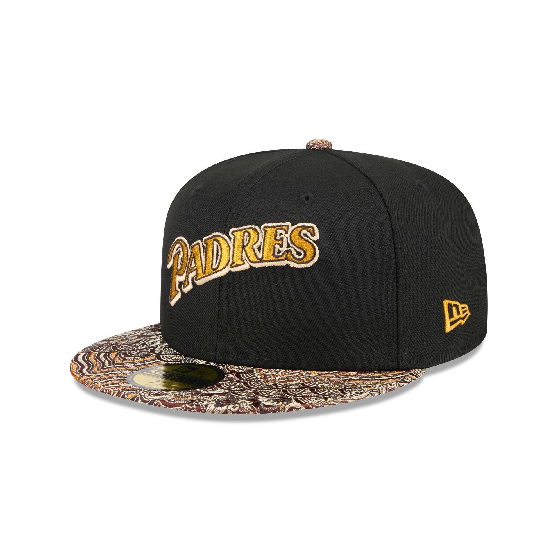 Just Caps Jacquard Visor San Diego Padres 59FIFTY Fitted Hat Male Product Image