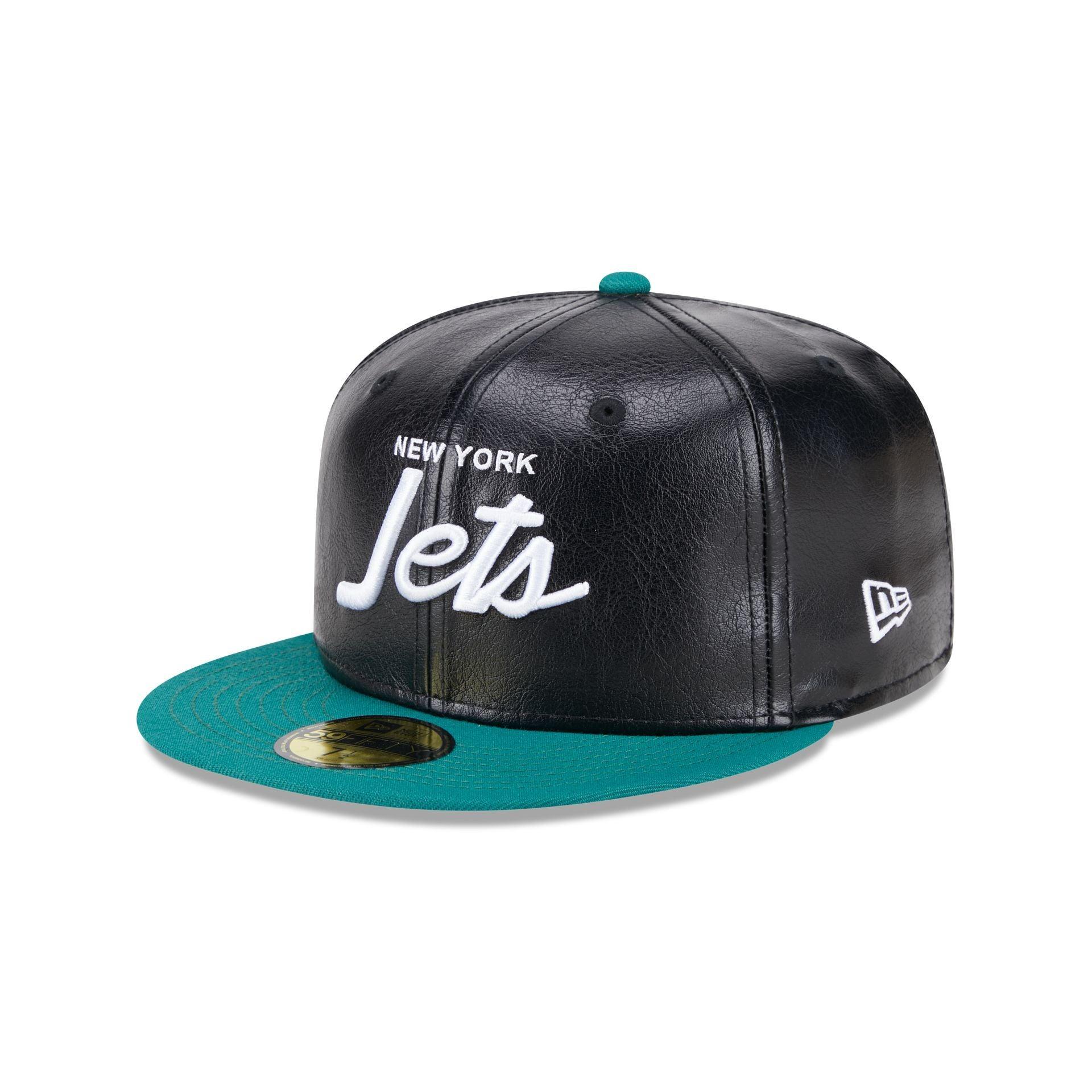 New York Jets Faux Leather Crown 59FIFTY Fitted Hat Male Product Image