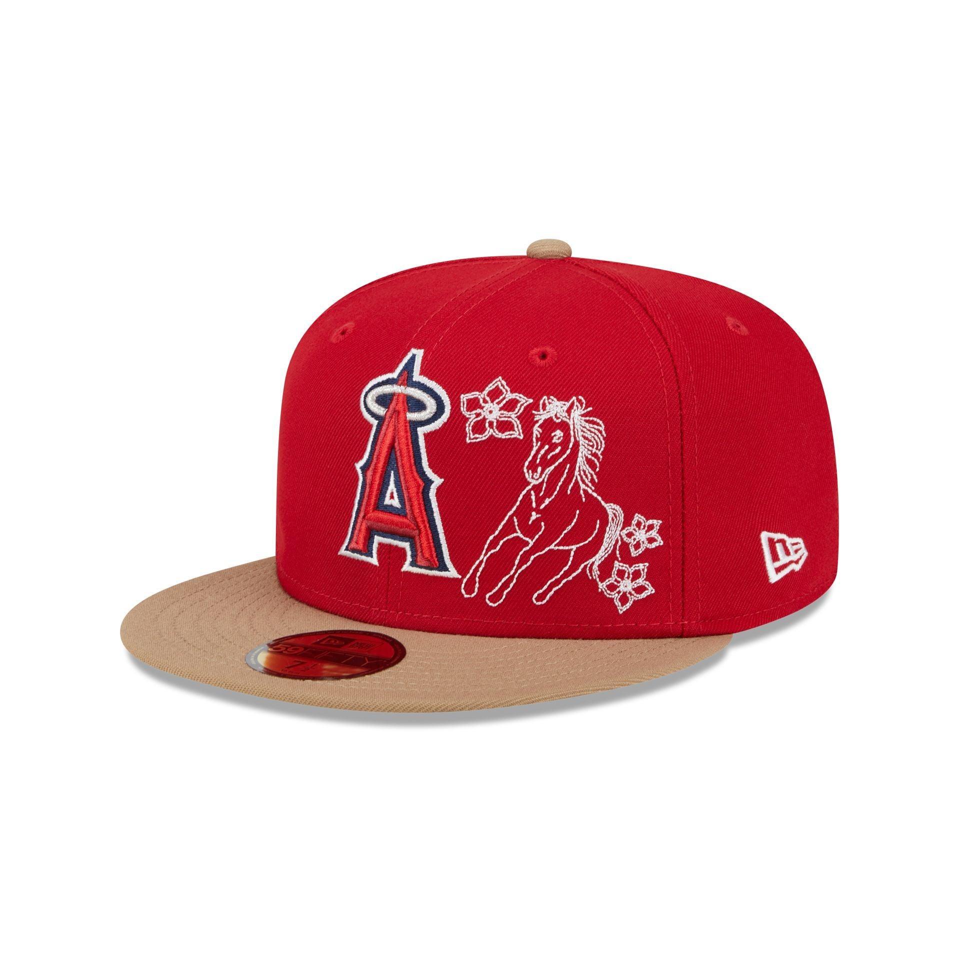 Los Angeles Angels Western Khaki 59FIFTY Fitted Hat Male Product Image