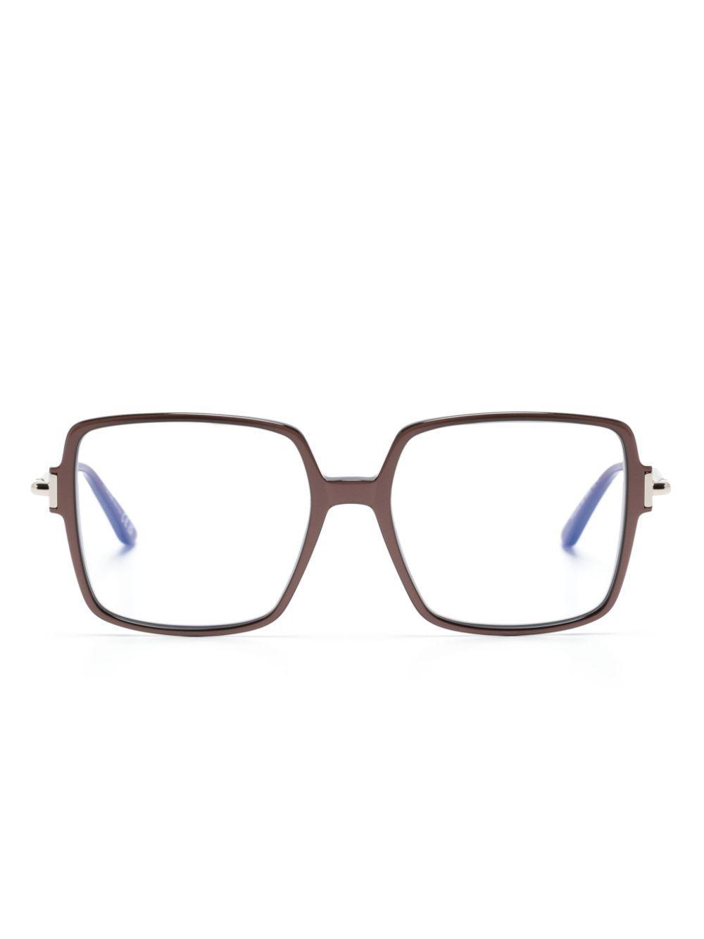 TOM FORD Square-frame Glasses In Brown product image