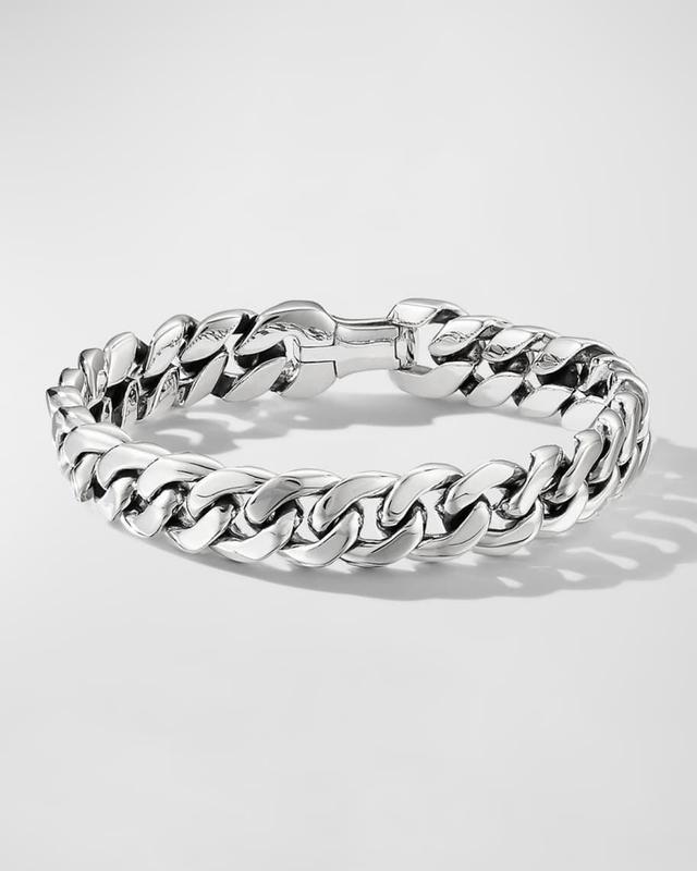 Mens Curb Chain Bracelet in Sterling Silver, 11.5mm, 7.5L Product Image