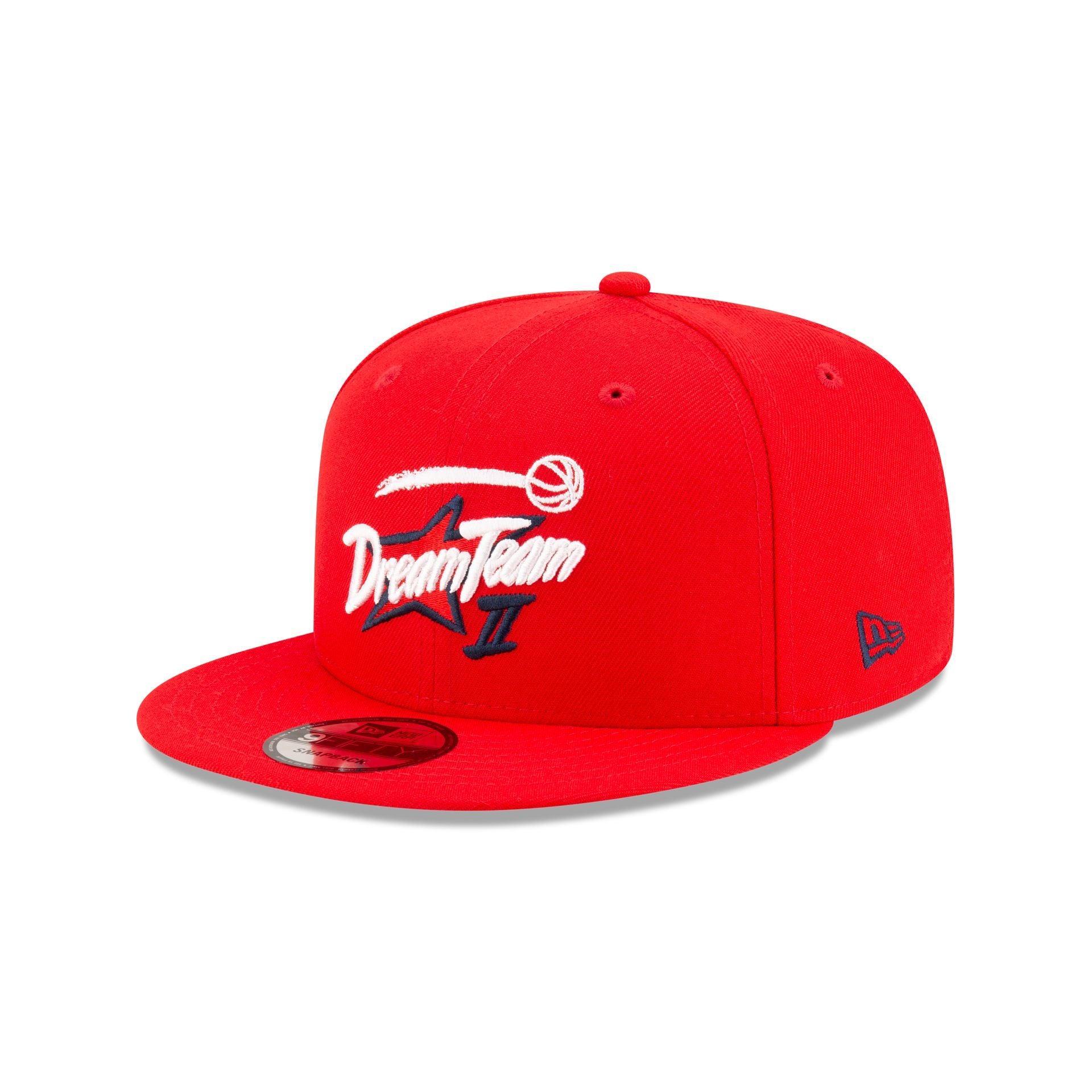 USA Basketball Wordmark Red 9FIFTY Snapback Hat Male Product Image