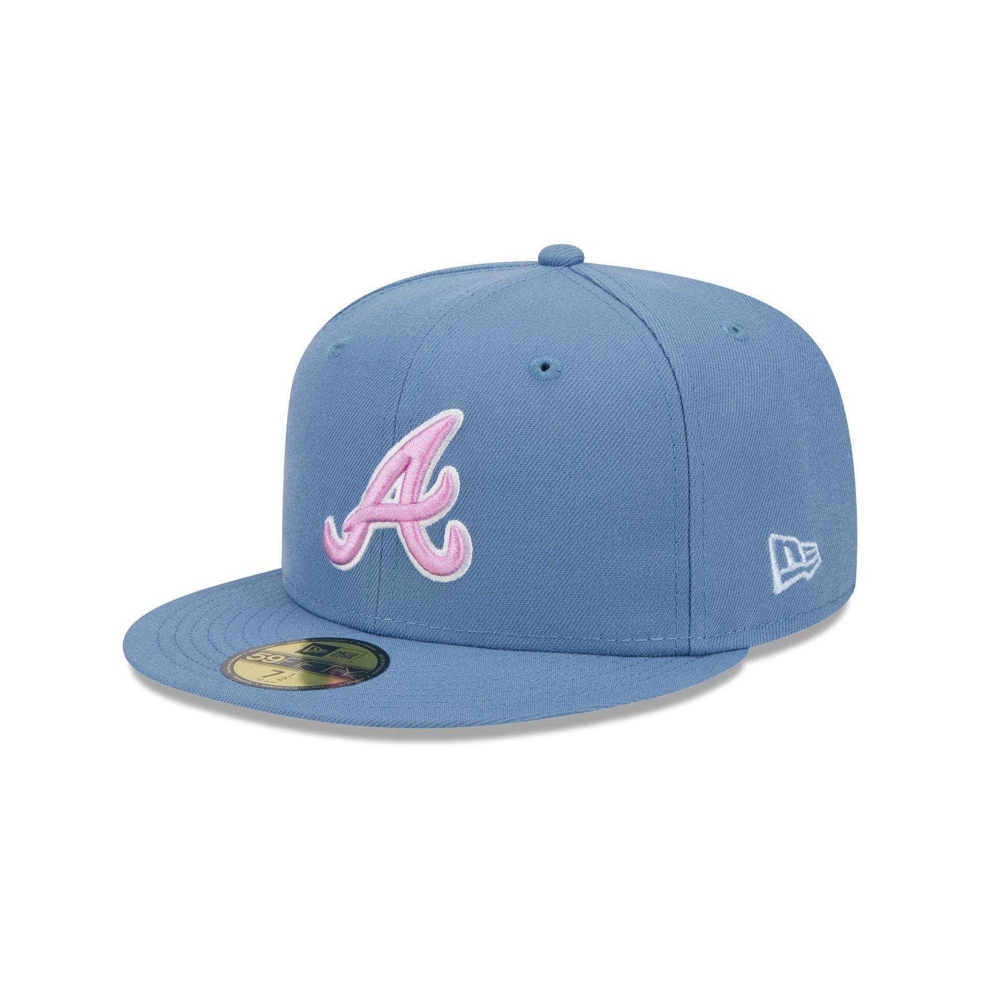 Atlanta Braves Color Pack Faded Blue 59FIFTY Fitted Hat Male Product Image