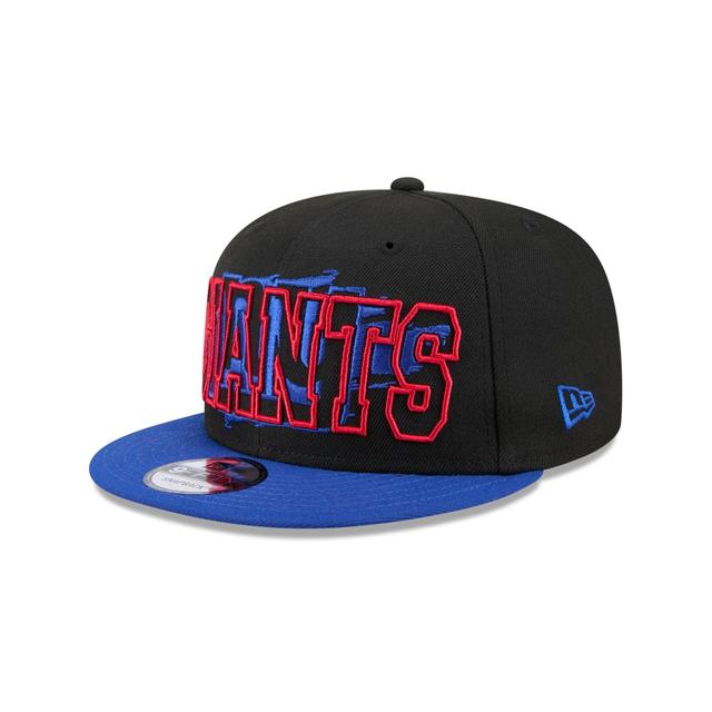 New York Giants Splatter 9FIFTY Snapback Hat Male Product Image