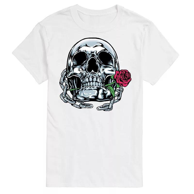 Big & Tall Shiny Skull Tee, Mens Product Image