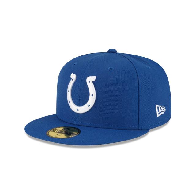 Indianapolis Colts Basic Blue 59FIFTY Fitted Hat Male Product Image