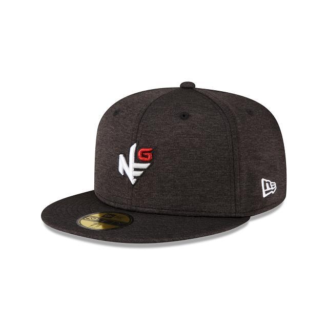 New Era Golf Black 59FIFTY Fitted Hat Male Product Image