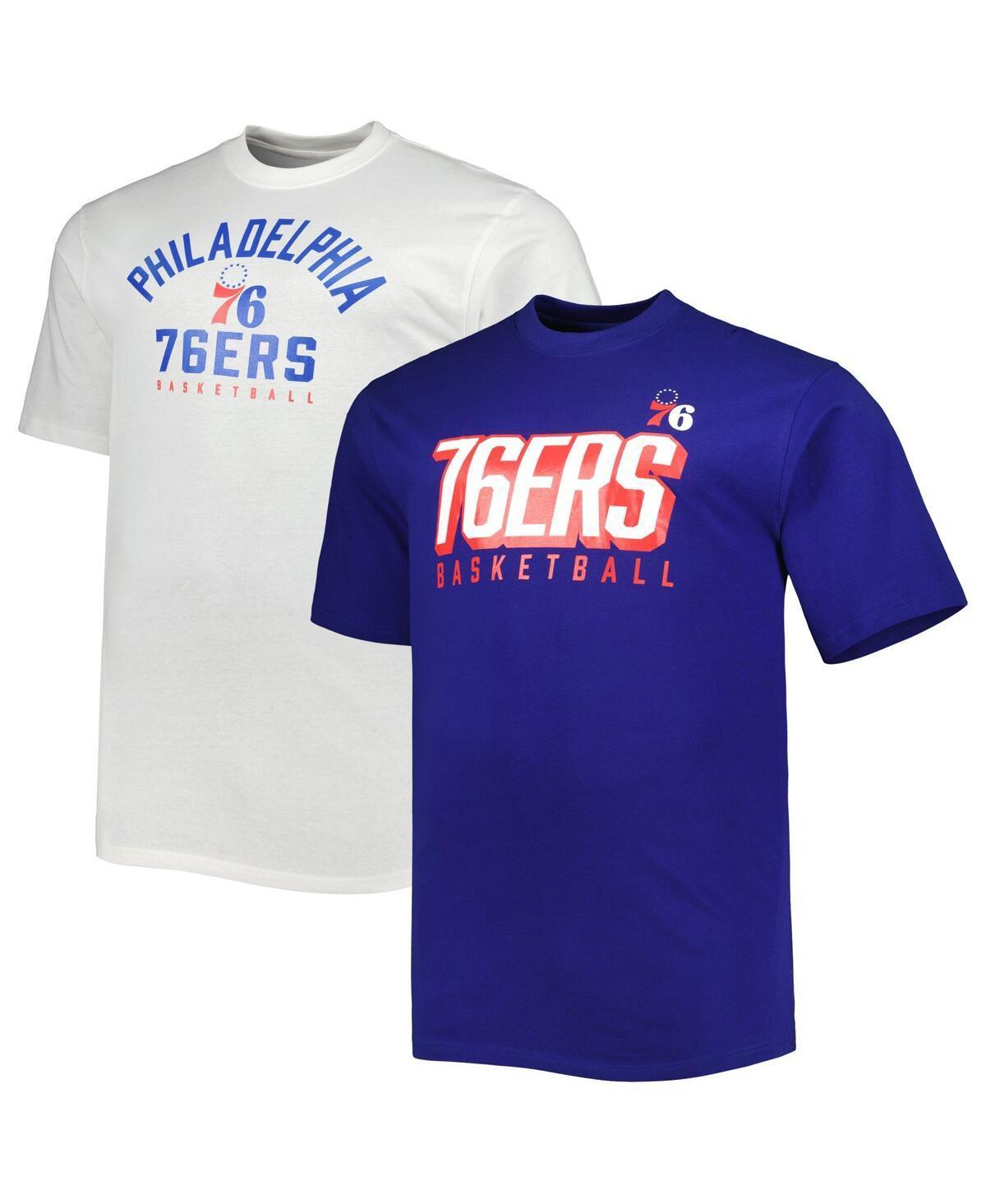 Mens Fanatics Royal Philadelphia 76ers Big and Tall Two-Pack T-shirt Set - Royal Product Image