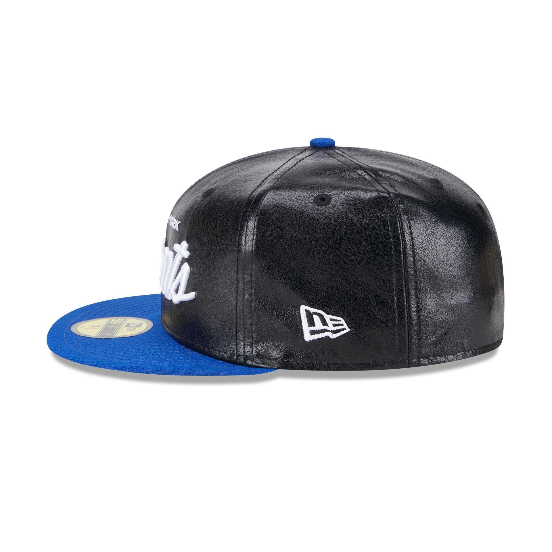 New York Giants Faux Leather Crown 59FIFTY Fitted Hat Male Product Image