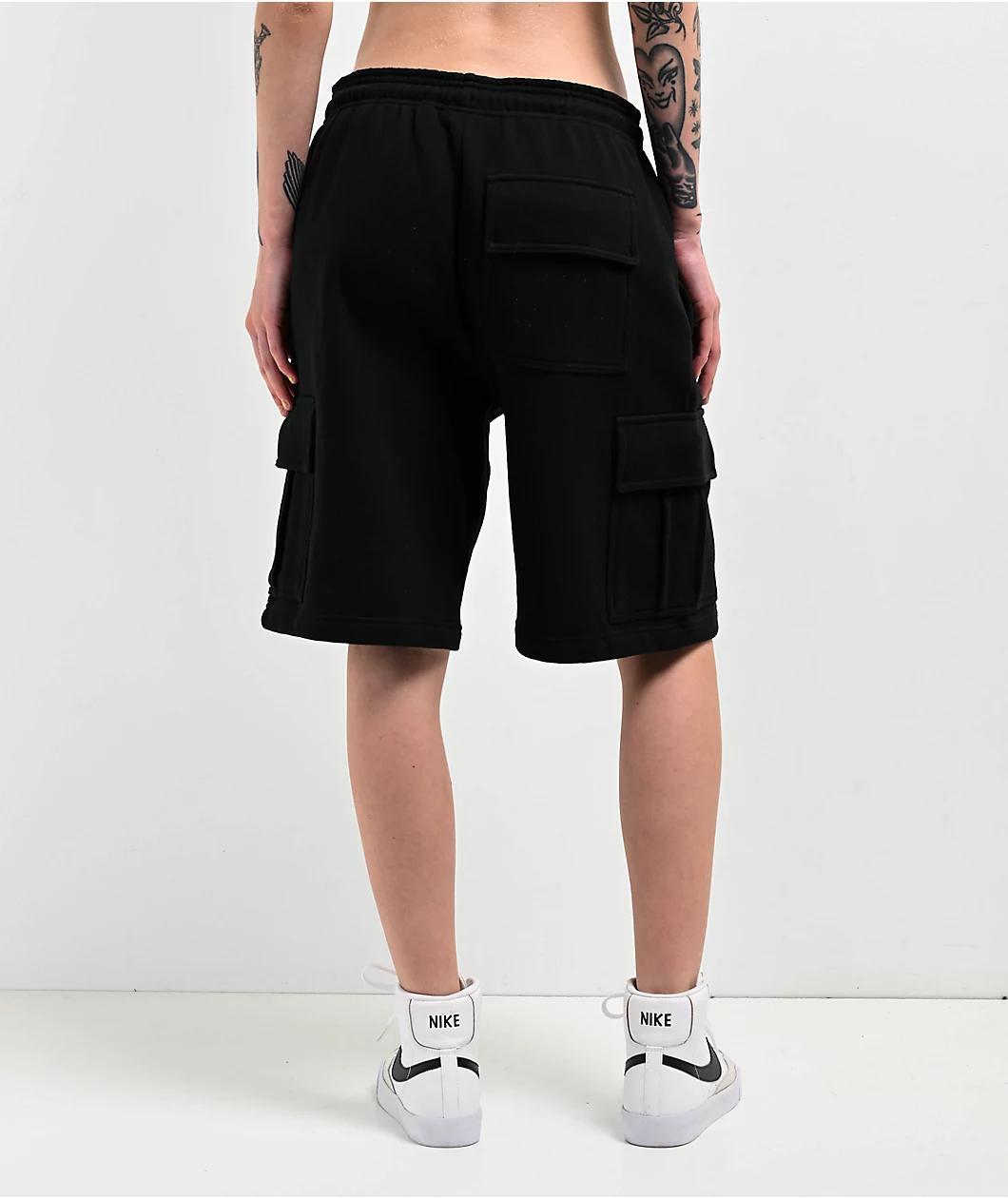 Ninth Hall Fundamentals Morgan Black Cargo Sweat Shorts Product Image