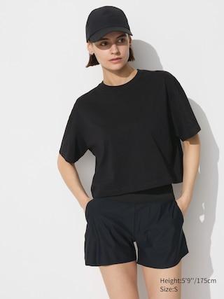 Womens Ultra Stretch Airism Shorts Black Large UNIQLO US Product Image