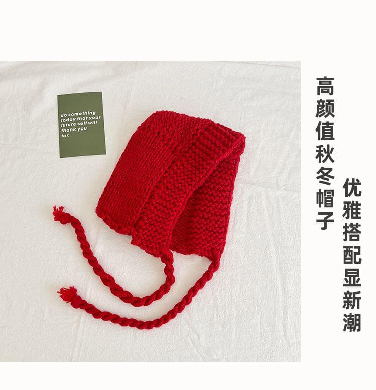 Plain Cable Knit Bonnet Product Image