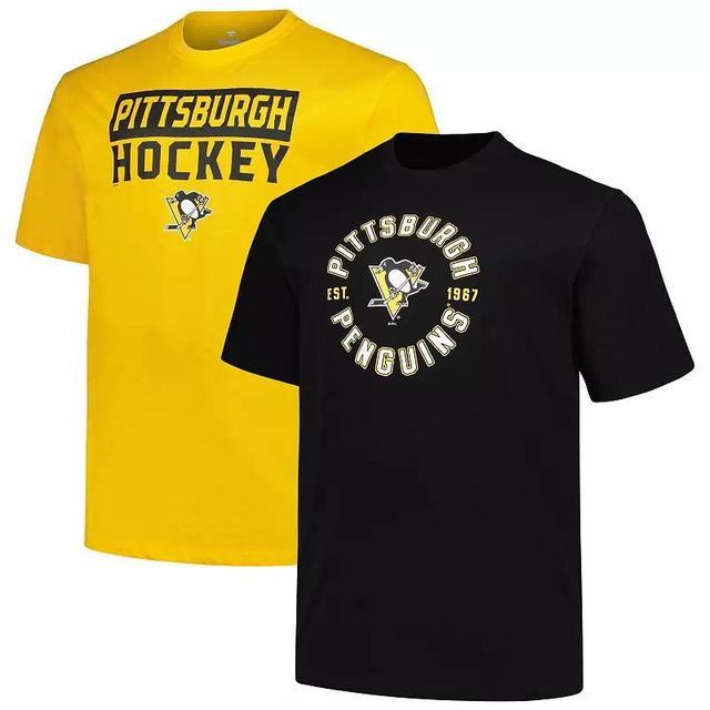 Mens Fanatics Branded Pittsburgh Penguins Big & Tall T-Shirt 2-Pack Set Product Image