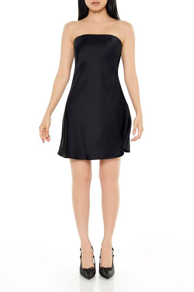 Satin Cutout Mini Dress | Forever 21 Product Image