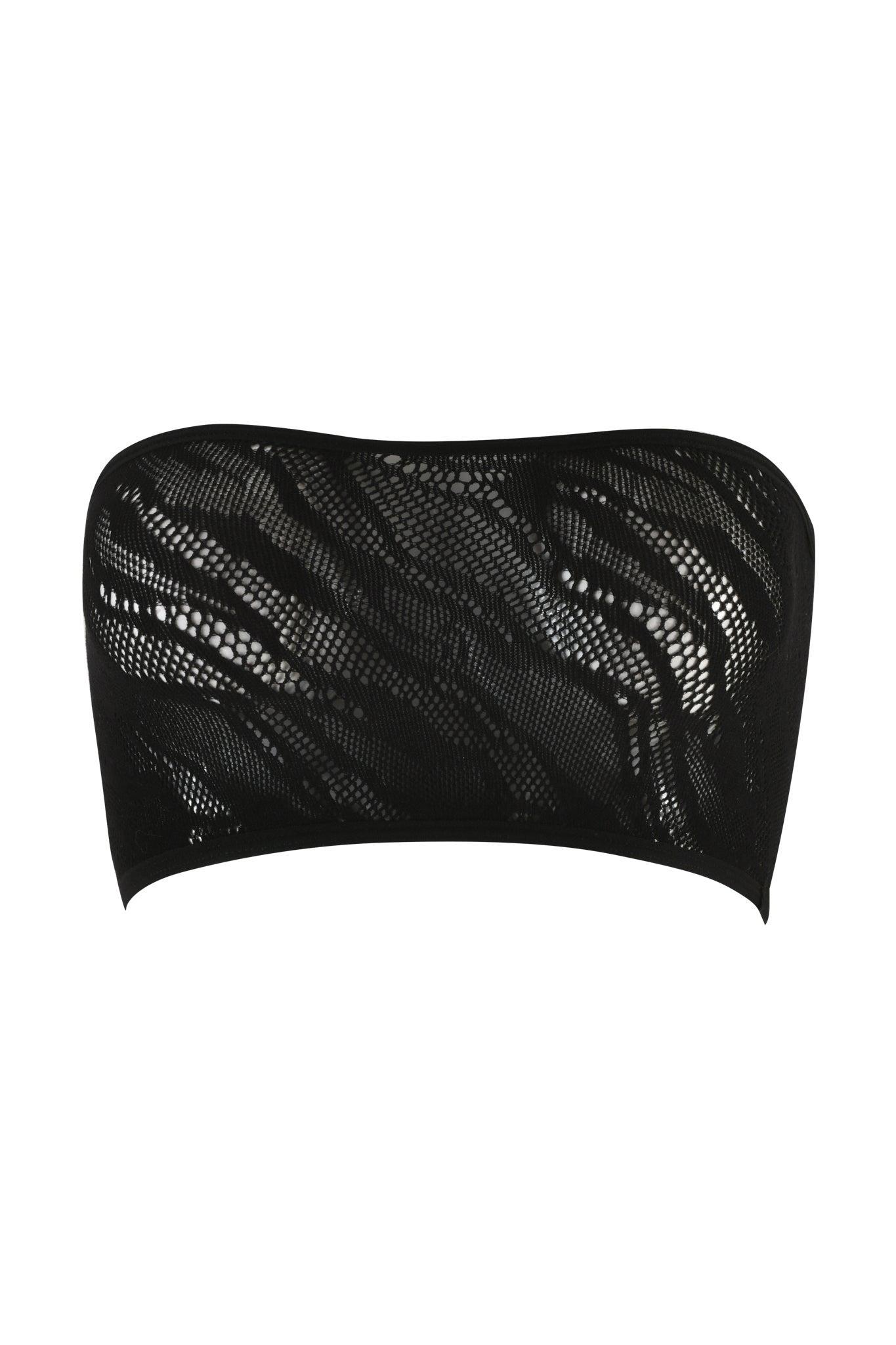 TARAJI BANDEAU - BLACK : ZEBRA Product Image