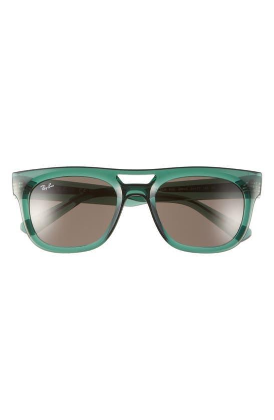 RAY BAN Phil 54mm Square Sunglasses In Transparent Green Product Image