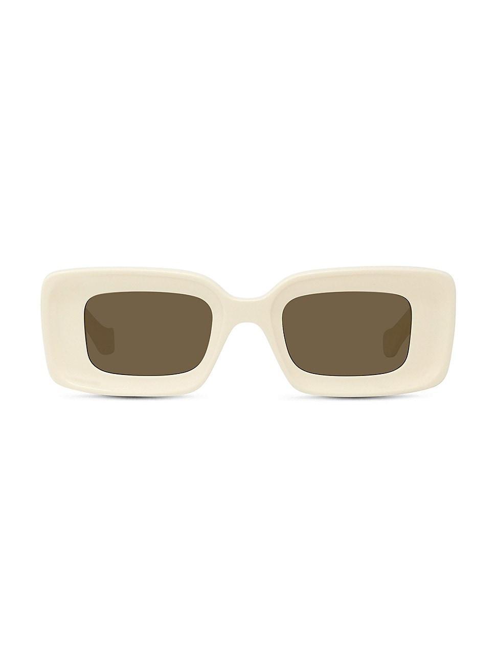 Loewe Chunky Anagram 46mm Rectangular Sunglasses Product Image