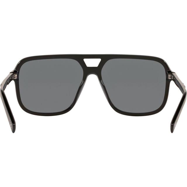 Dolce&gabbana 61mm Polarized Square Sunglasses In Black/dark Grey Product Image