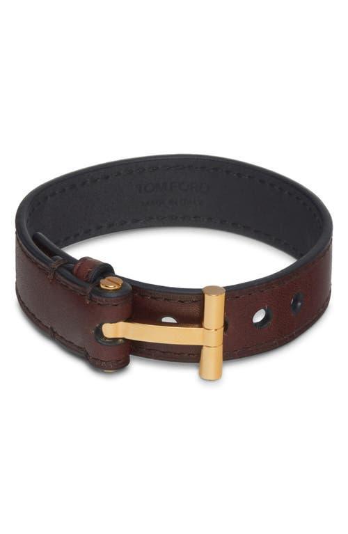 TOM FORD Mens Hollywood Leather Bracelet Product Image